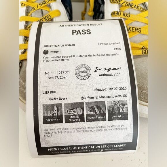 GGDB Golden Goose Deluxe Brand slide high top sneakers with star size 37 - Picture 4 of 17